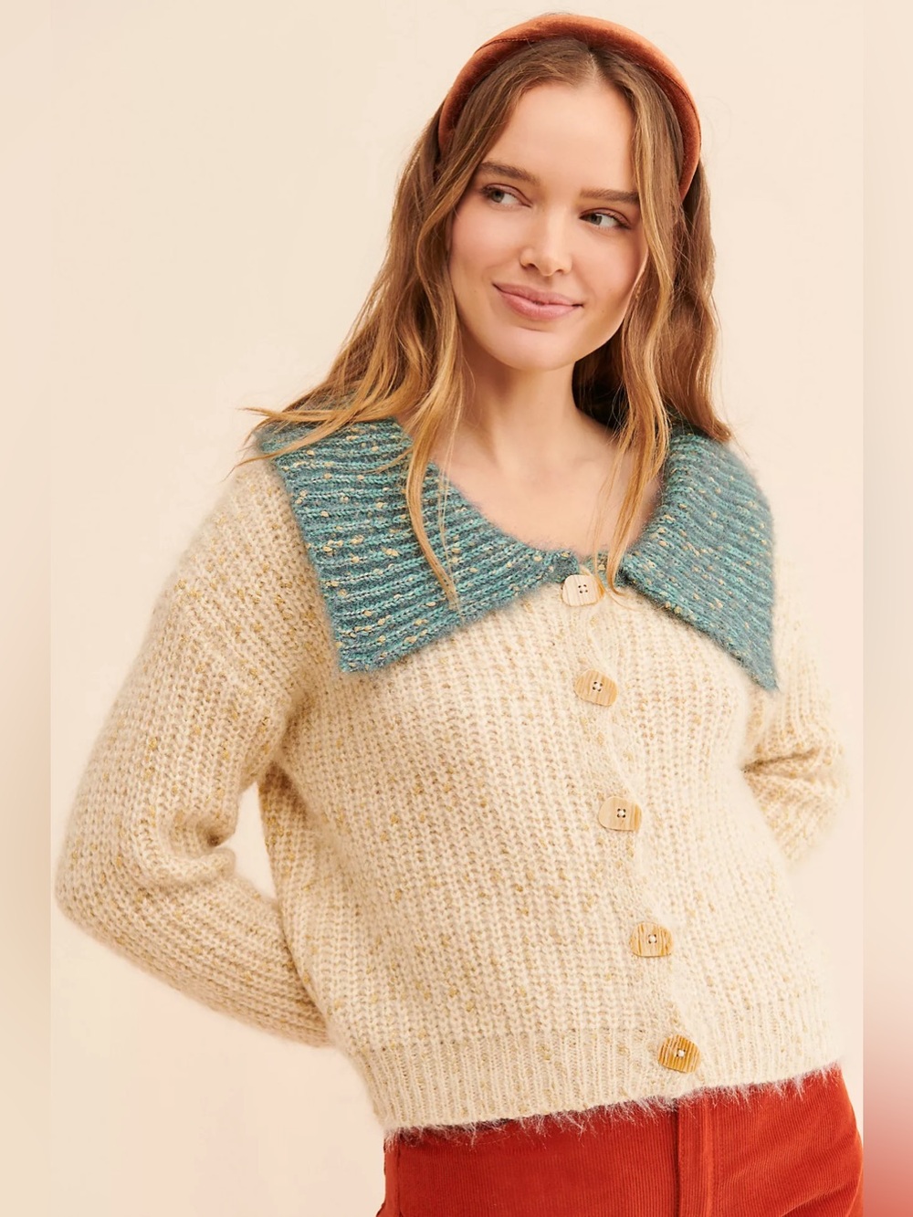 Anthropologie Raga Dorothy Cardigan Sweater